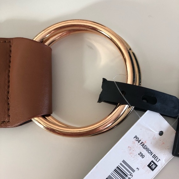 Massini Woven Belt Rose Tint Buckles NWT - Picture 2 of 6